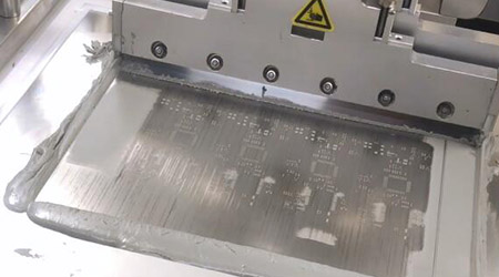 Brush solder paste